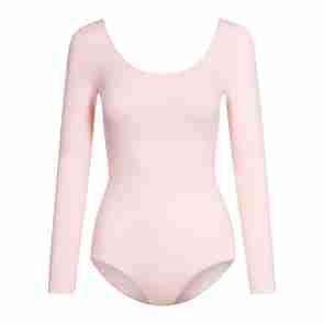 Rumpf Balletpakje voor Meisjes met Lange mouwen R3104 Roze en Wit