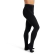 Capezio MT11 Balletlegging Heren Maillot met Voet Zwart half ondoorzichtig