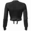 Papillon PA2056 wikkel balletvest voor dames zwart achterkant 