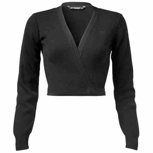 Papillon PA2056 wikkel balletvest voor dames zwart voorkant