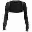 Papillon 9PA2259 balletbolero lange mouwen zwart voorkant