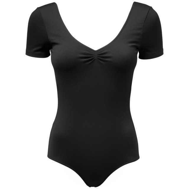 Papillon PA4025 dames balletpak met korte mouw V-hals voorkant