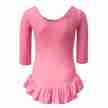 Papillon PK4145 balletpakje voor kinderen met lange mouwen en kort rokje roze achterkant 