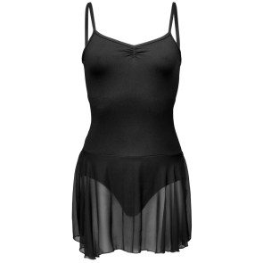 Papillon PA4055 balletpakje met rokje en dunne bandjes zwart voorkant