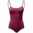 Papillon 7PA4201 balletpak met spaghettibandjes katoen en lycra rood voorkant 