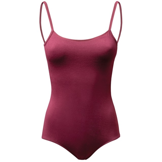 Papillon 7PA4201 balletpak met spaghettibandjes katoen en lycra rood voorkant 