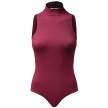 Papillon 7PA4214 balletpak turtleneck zonder mouwen rood voorkant
