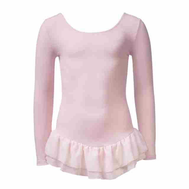 Papillon PK4047 zalmroze balletpakje met lange mouw