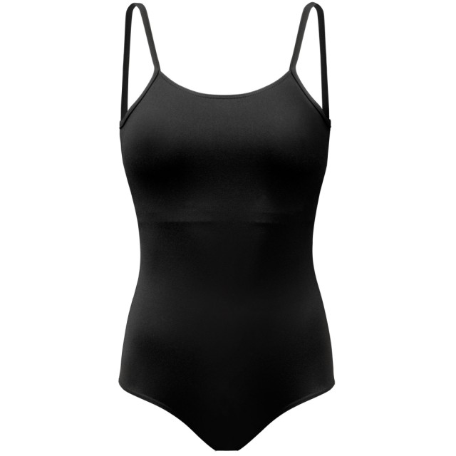 Papillon 7PA4202 balletpak met bandjes op de rug dames zwart voorkant