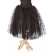 Papillon ballet tutu lang zwart PA3093