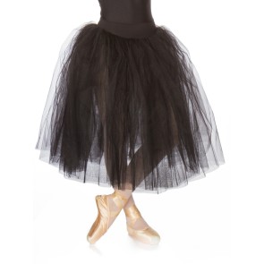 Papillon ballet tutu lang zwart PA3093