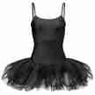 Papillon PA4090 dames balletpak met tutu voorkant zwart
