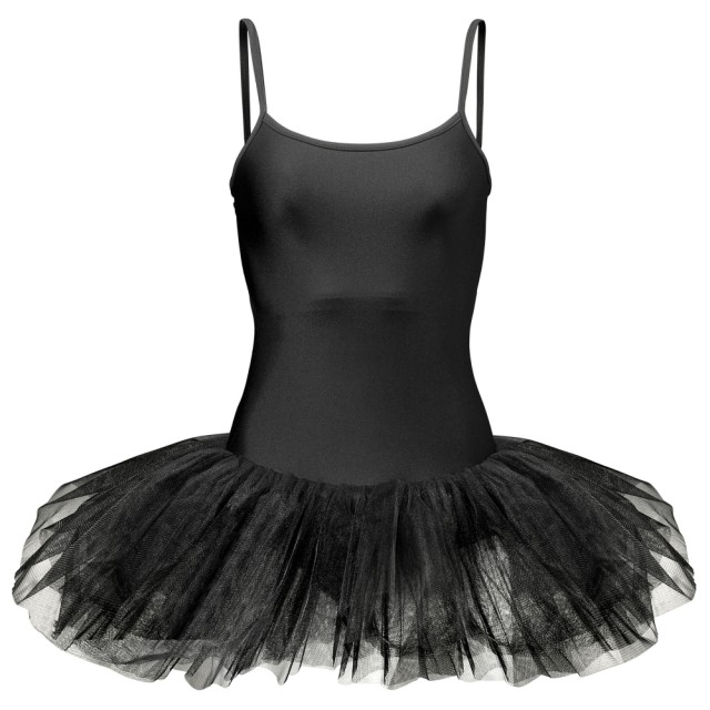 Papillon PA4090 dames balletpak met tutu voorkant zwart