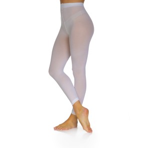 Papillon PA6001 Voetloze Danspanty voor Volwassenen wit elastische tailleband