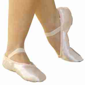 Capezio Satin Daisy U215 Satijnen Balletschoenen met Doorlopende Zool