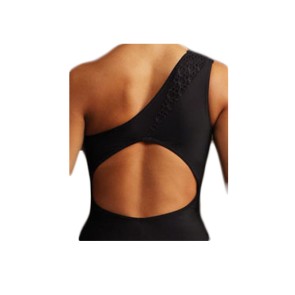 Capezio 10186 zwart dames balletpak een schouder achterkant