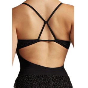 Capezio 10188 dames gekruiste dunne bandjes achterkant