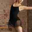 Capezio 10188 dames gekruiste dunne bandjes voorkant