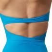 Capezio 10190 dames balletpak halter achterkant blauw
