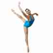 Capezio 10190 dames balletpak halter voorkant blauw