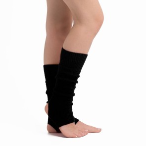 Intermezzo 45 cm beenwarmers zwart met hielgat 2655
