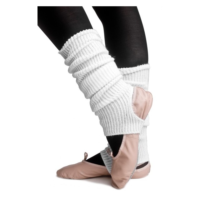 Intermezzo beenwarmers kort en met opening wit 