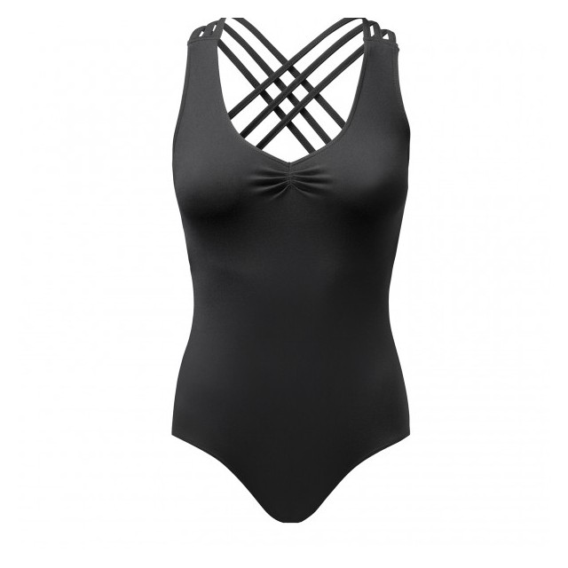 Papillon 7PA4212 balletpak dames V-hals 3 spaghettibandjes over de rug voorkant