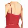 Capezio CAD100 rood balletpak spaghettibandjes en tailleband achterkant 