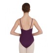 Capezio TC0040W balletpak spaghettibandjes gekruist op de borst achterkant paars