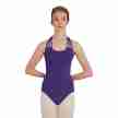 Capezio TC0037 dames balletpak dunne bandjes paars voorkant