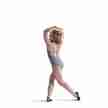 Capezio 10678W bijzonder balletpak bandjes patroon grijs 