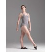 Capezio 10678W grijs balletpak dunne bandjes lage rug voorkant