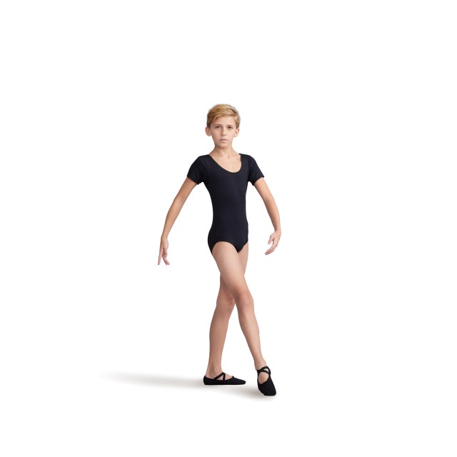Capezio tactel jongensleotard met korte mouw