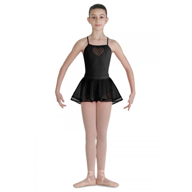 Bloch CR7921 Bahibak spaghettibandjes en kort rokje zwart