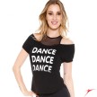 So Danca T-shirt met open schouders E11159
