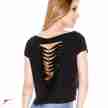 Crop top E11165 Black