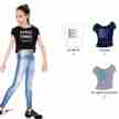 Crop top E11166 kinderen