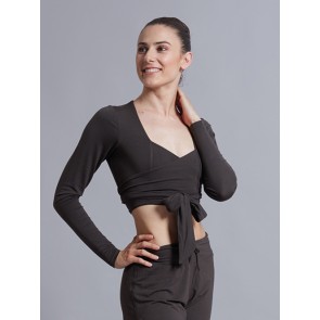 Ballet Rosa Mai Wikkeltop met Lange Mouw voor Dames