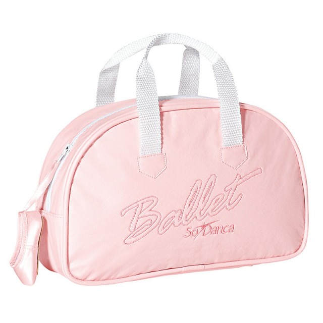 sodanca bg505 roze ballettas voor meisjes met ballet print