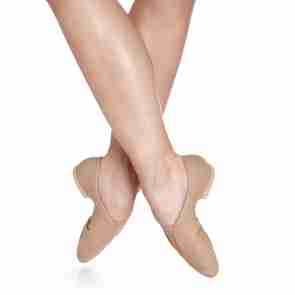SoDanca Jazzschoenen in zwart en karamel - Elastieken band - Splitzool van rubber - So Danca JZ77L