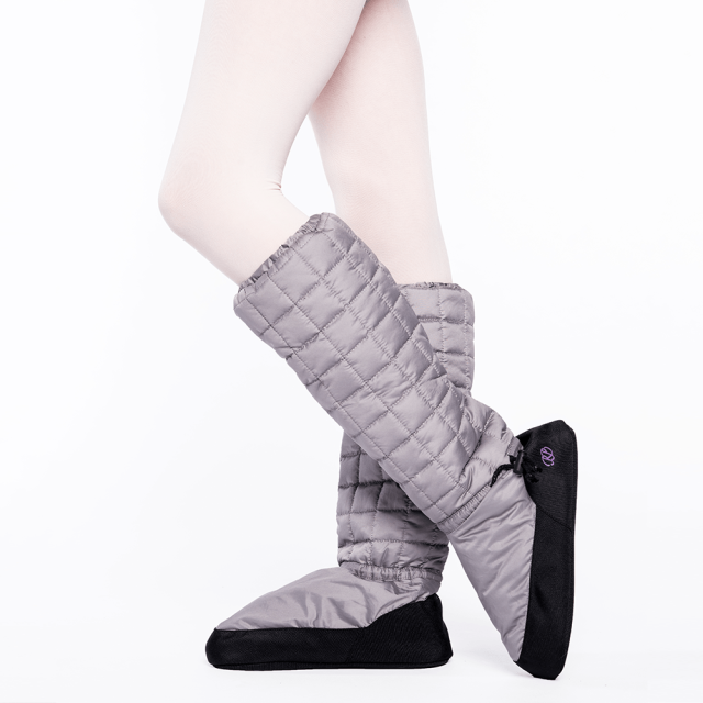 Russian pointe warm-up booties voor ballet zilver