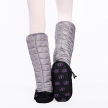 Russian pointe warm-up booties voor ballet zilver achterkant