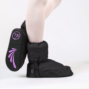 Russian Pointe Gewatteerde Warm-Up Booties Zwart
