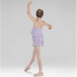 Bloch M289C balletjurkje drie lagen paars achterkant 