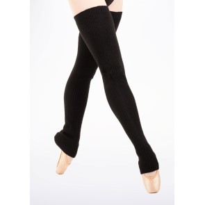 zwarte lange Bloch Dames Beenwarmers W0948 Francesca 