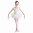 Bloch Desdemona Tutu Balletpak Voor Meisjes wit spaghettibandjes