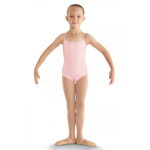 Bloch CL8097 balletpakje Begonia rug bloem roze spaghettibandjes