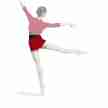 Bloch R6564 Kelsey broekje met trekkoord rood
