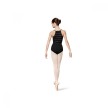 Bloch L7797 dames balletpak spaghettibandjes mesh rug zwart achterkant 