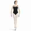 Bloch L8837 dames spaghettibandjes mesh rug voorkant